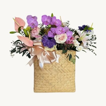 Wicker Flower Bag
